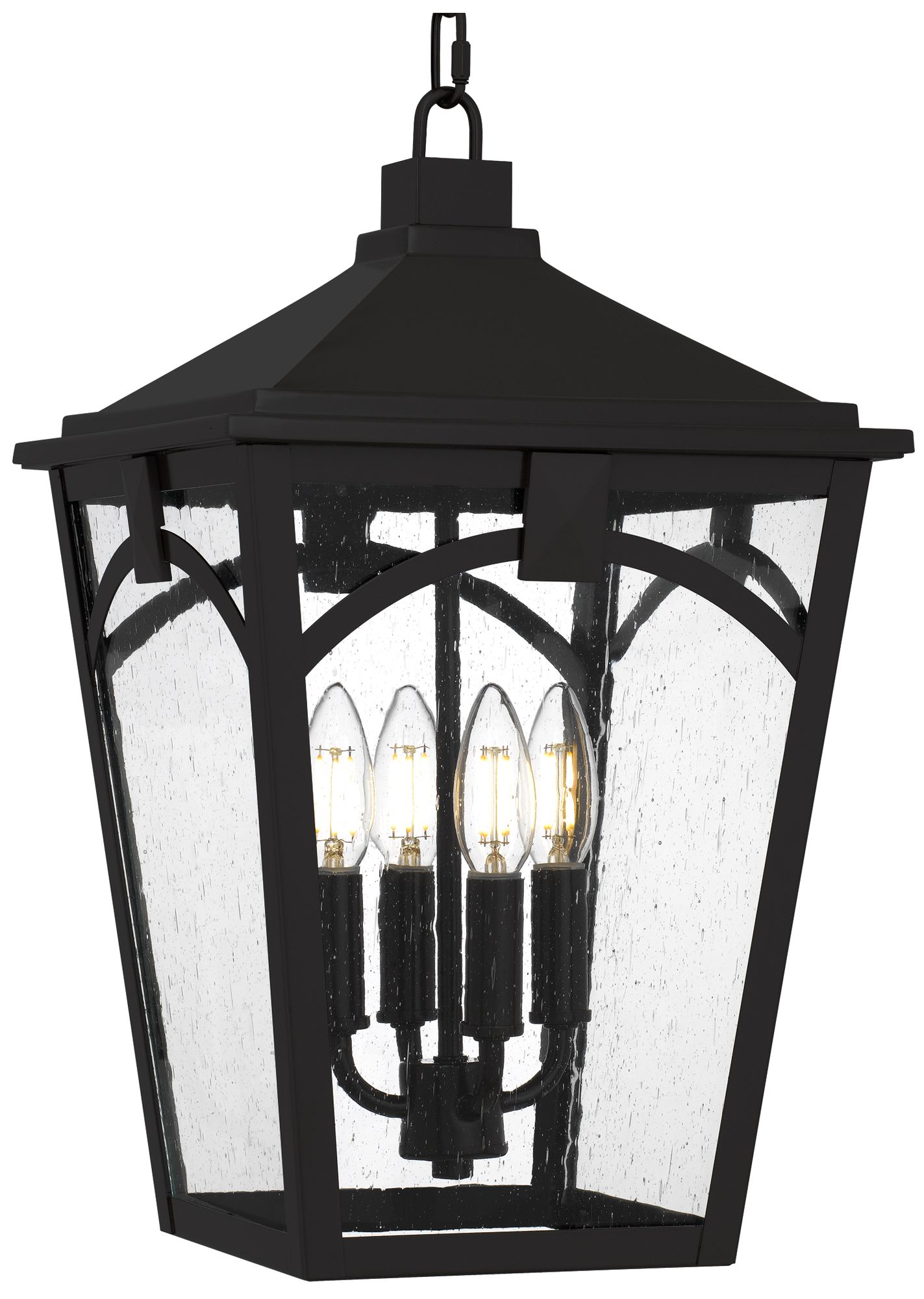 Jaxon 4-Light Western Bronze Outdoor Hanging Lantern