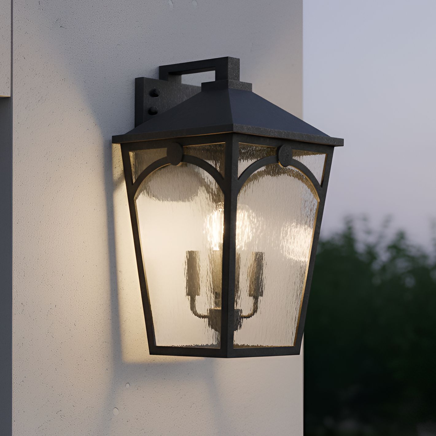 Thumbnail1 of Jaxon 4-Light Western Bronze Outdoor Wall Lantern
