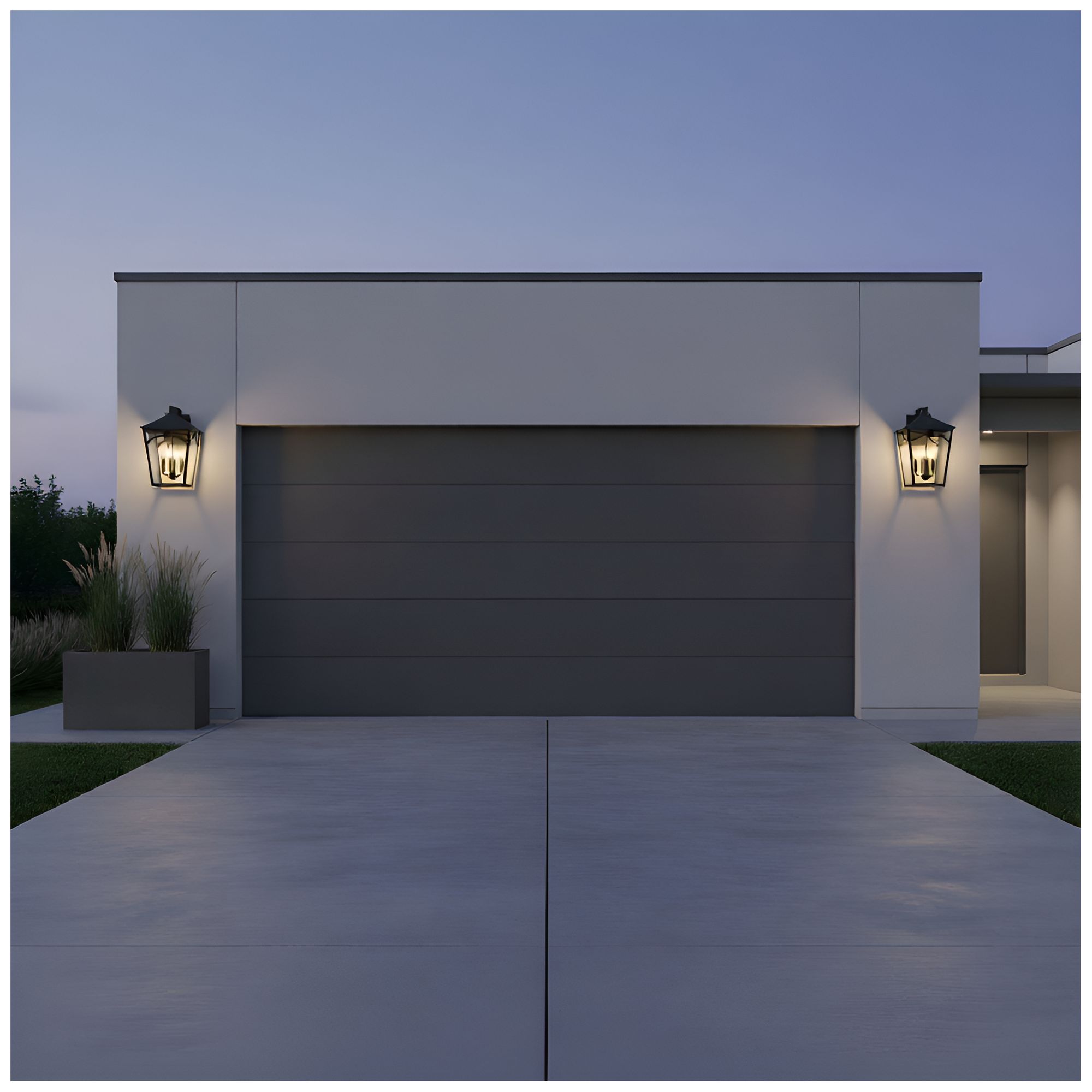 Jaxon 4-Light Western Bronze Outdoor Wall Lantern