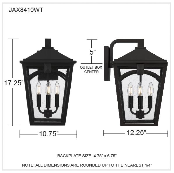Jaxon 4-Light Western Bronze Outdoor Wall Lantern
