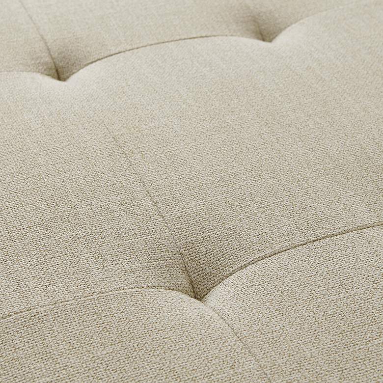 Image 4 Jaxon 52 1/2" Wide Natural Fabric Tufted Storage Bench more views