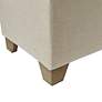 Jaxon 52 1/2" Wide Natural Fabric Tufted Storage Bench