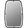 Jaxon Matte Black Metal 24" x 36" Rectangular Wall Mirror