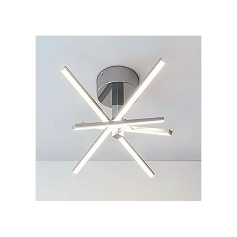 Image 2 Jaxx Flushmount LED 26W - Polished Chrome - White