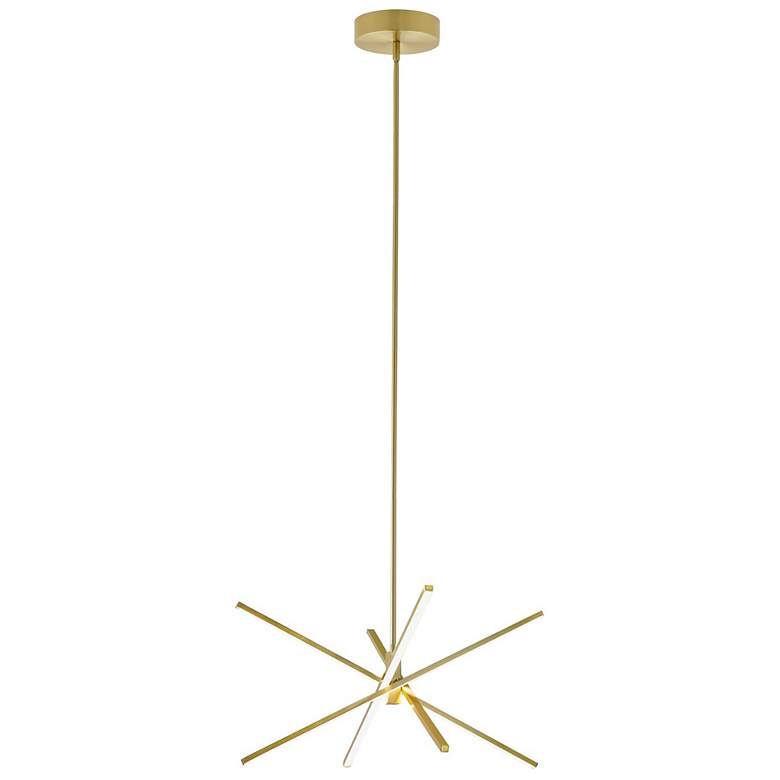 Image 1 Jaxx Pendant - LED 42W - 2400 Lm - 120V - Satin Brass