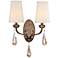 Jayce 19 1/2" High Champagne Crystal Wall Sconce