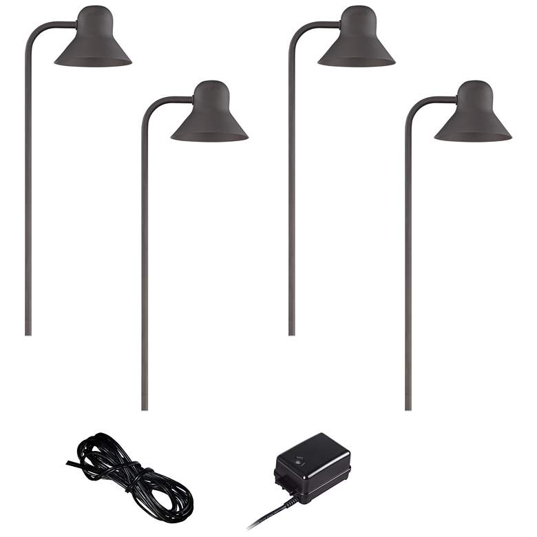 Image 1 Jayce LED Path Light Kit with Lights, Transformer and Cable