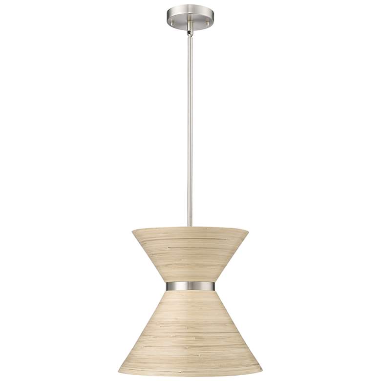 Image 1 Jaycen 13 1/2" Wide Brushed Nickel Pendant Light