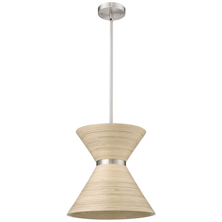 Image 2 Jaycen 13 1/2" Wide Brushed Nickel Pendant Light more views