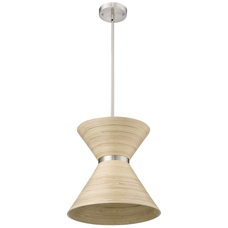Image 3 Jaycen 13 1/2" Wide Brushed Nickel Pendant Light more views