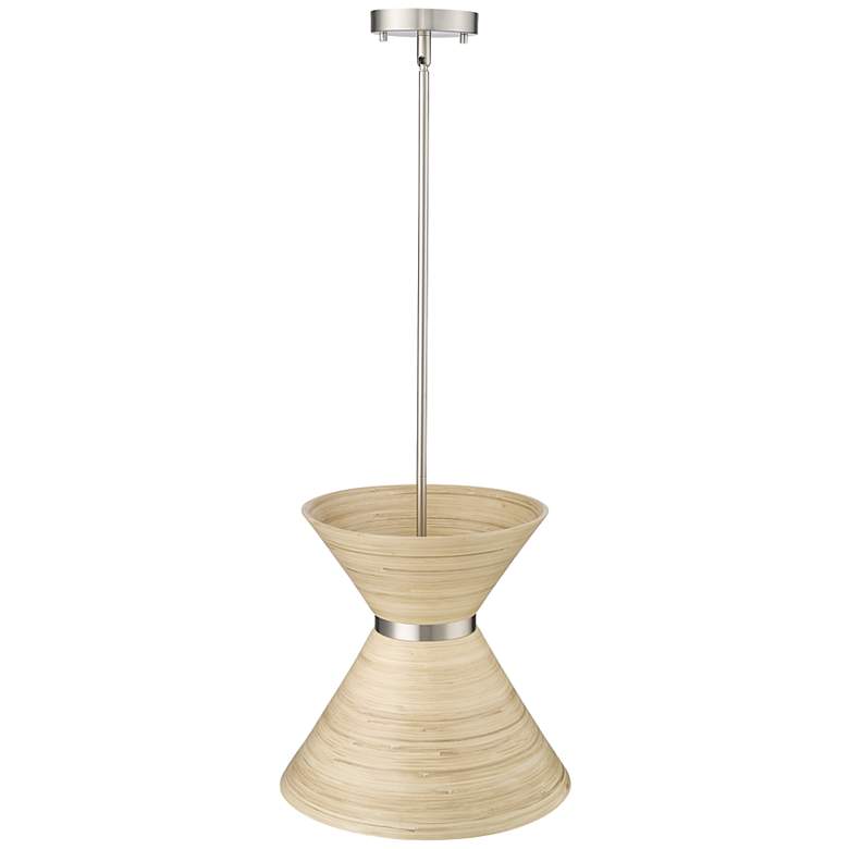 Image 4 Jaycen 13 1/2" Wide Brushed Nickel Pendant Light more views