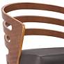 2_Jayden 30 in. Swivel Barstool in Brown Faux Leather and Walnut Wood more views