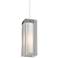 Jayden Grande 3 3/4" Wide Crystal Satin Nickel Mini Pendant