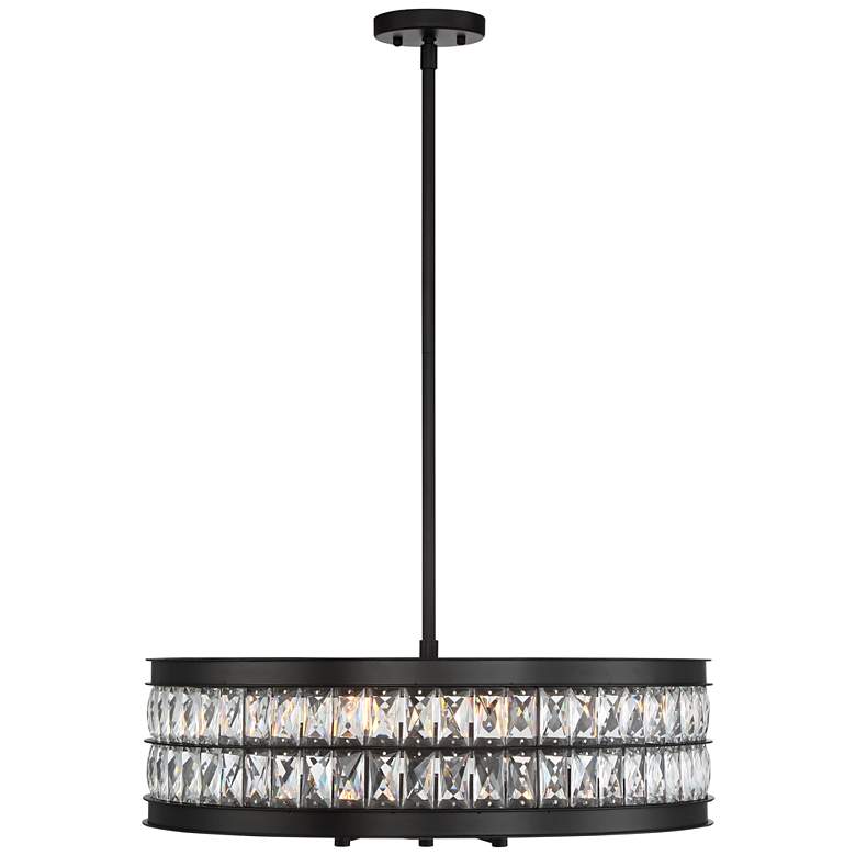 Jaylen 23 1/2&quot; Wide Oil-Rubbed Bronze and Crystal Pendant Light more views