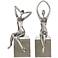 Jaylene 18 1/4" High Tarnished Silver 2-Piece Statue Set