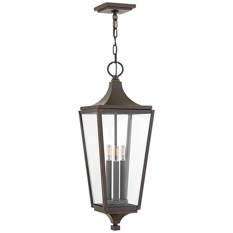 Image 1 Jaymes 26 1/4" High Oil-Rubbed Bronze Outdoor Hanging Light
