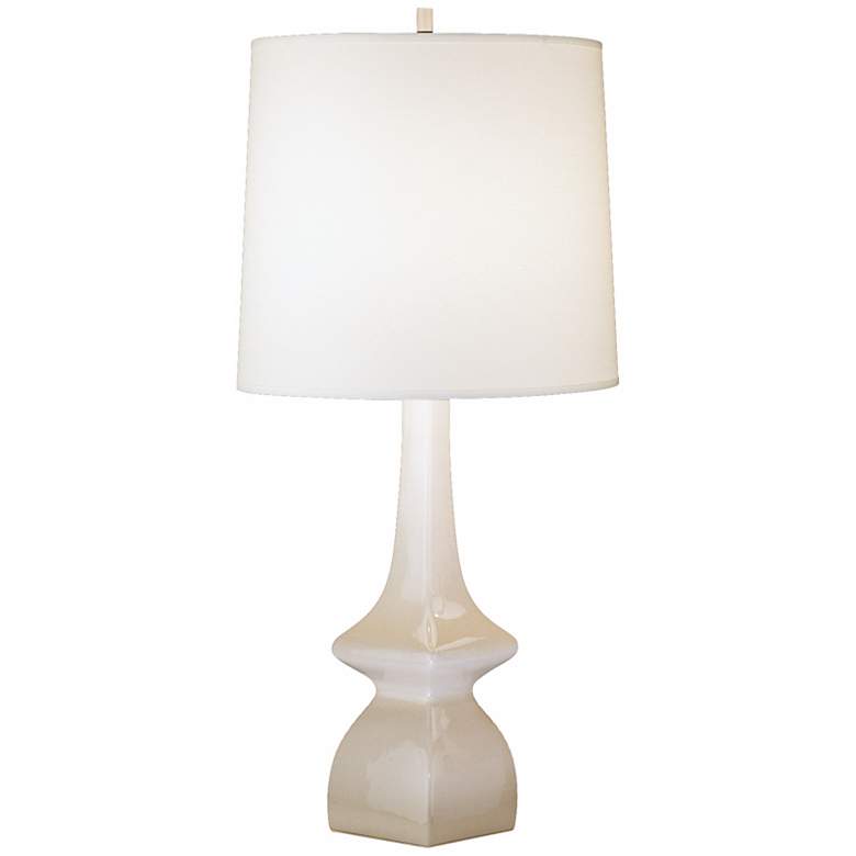 Image 1 Jayne Oat Beige Glazed Ceramic Table Lamp