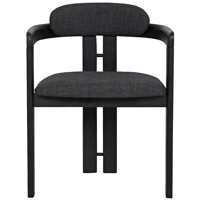 Image 4 Jazmin Black Brush Wood Dining Chairs Set of 2 more views