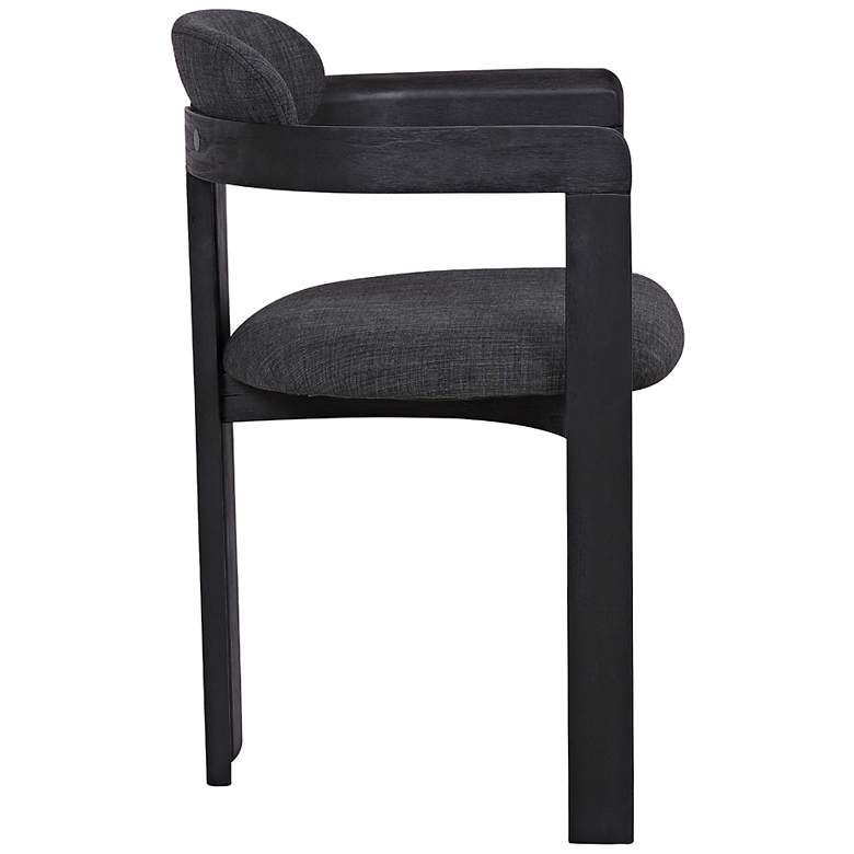 Image 5 Jazmin Black Brush Wood Dining Chairs Set of 2 more views
