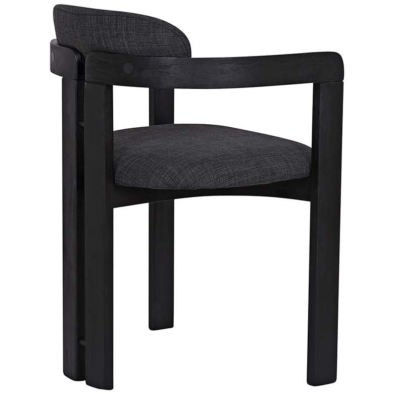 Image 6 Jazmin Black Brush Wood Dining Chairs Set of 2 more views