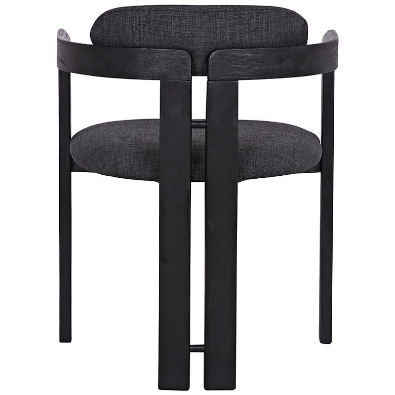 Image 7 Jazmin Black Brush Wood Dining Chairs Set of 2 more views