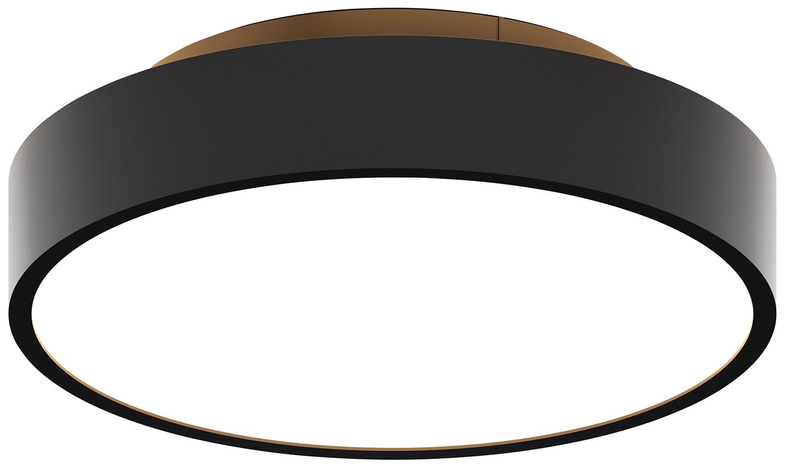 Jazz 12" Wide Black Round Surface Mount - Direct