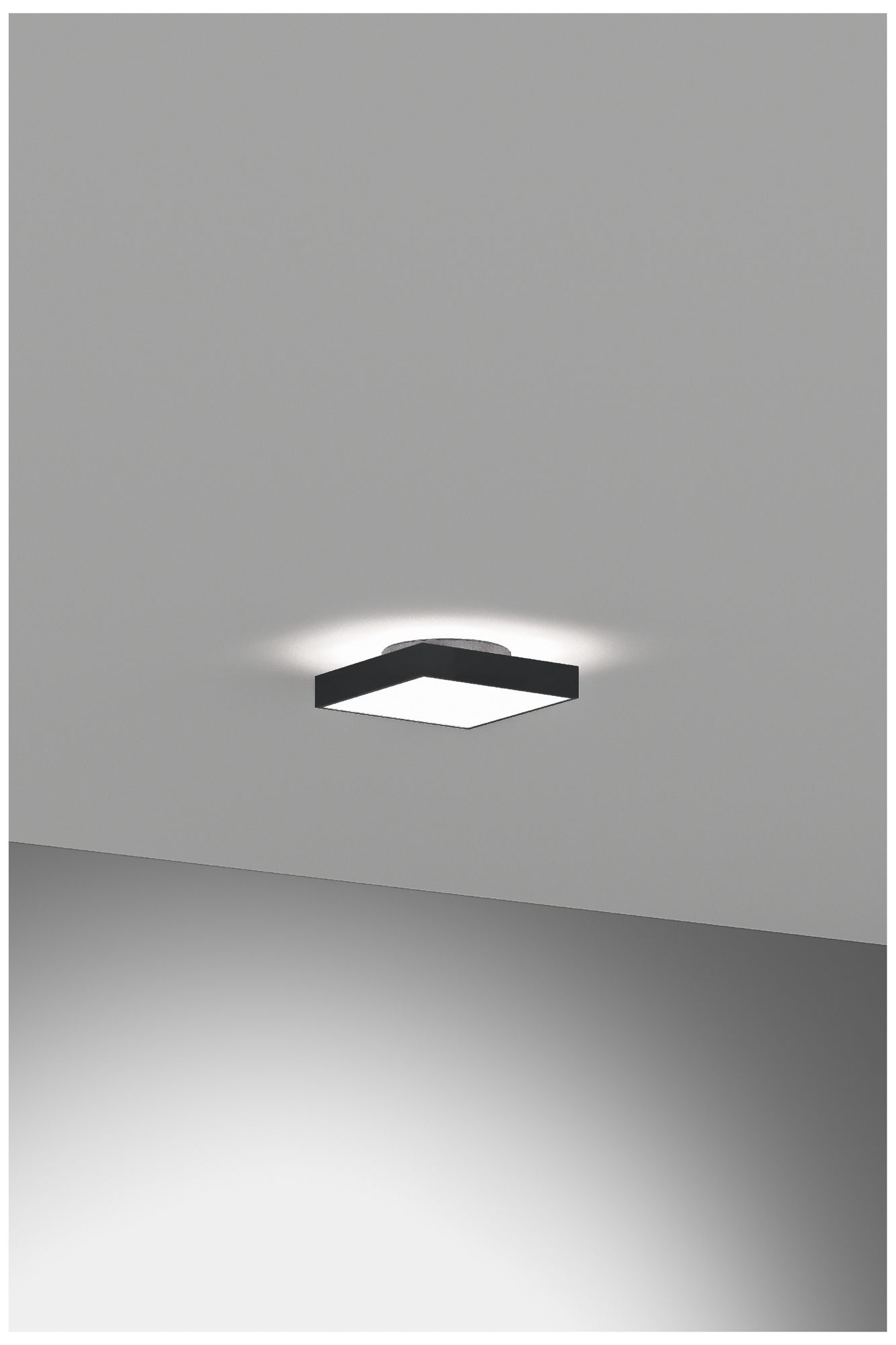 Image 2 Jazz 12" Wide Black Square Surface Mount - Direct/Indirect more views