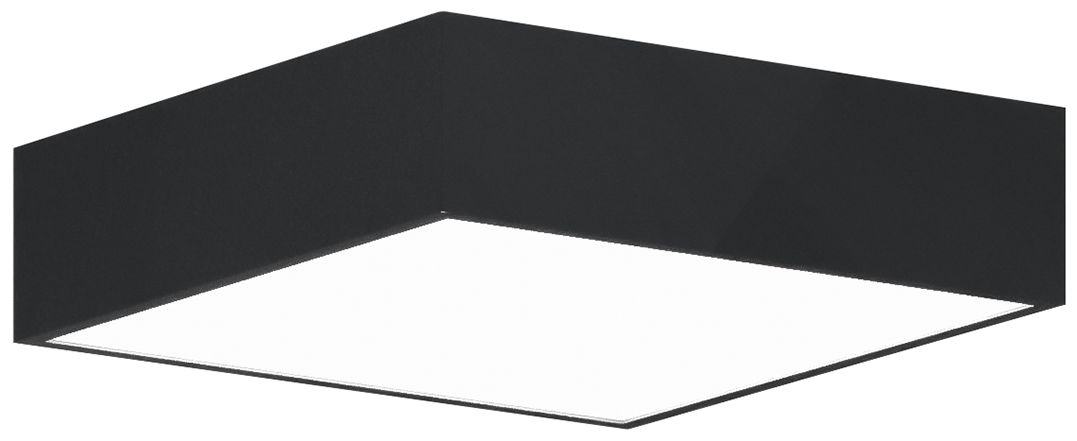 Jazz 12" Wide Black Square Surface Mount - Direct
