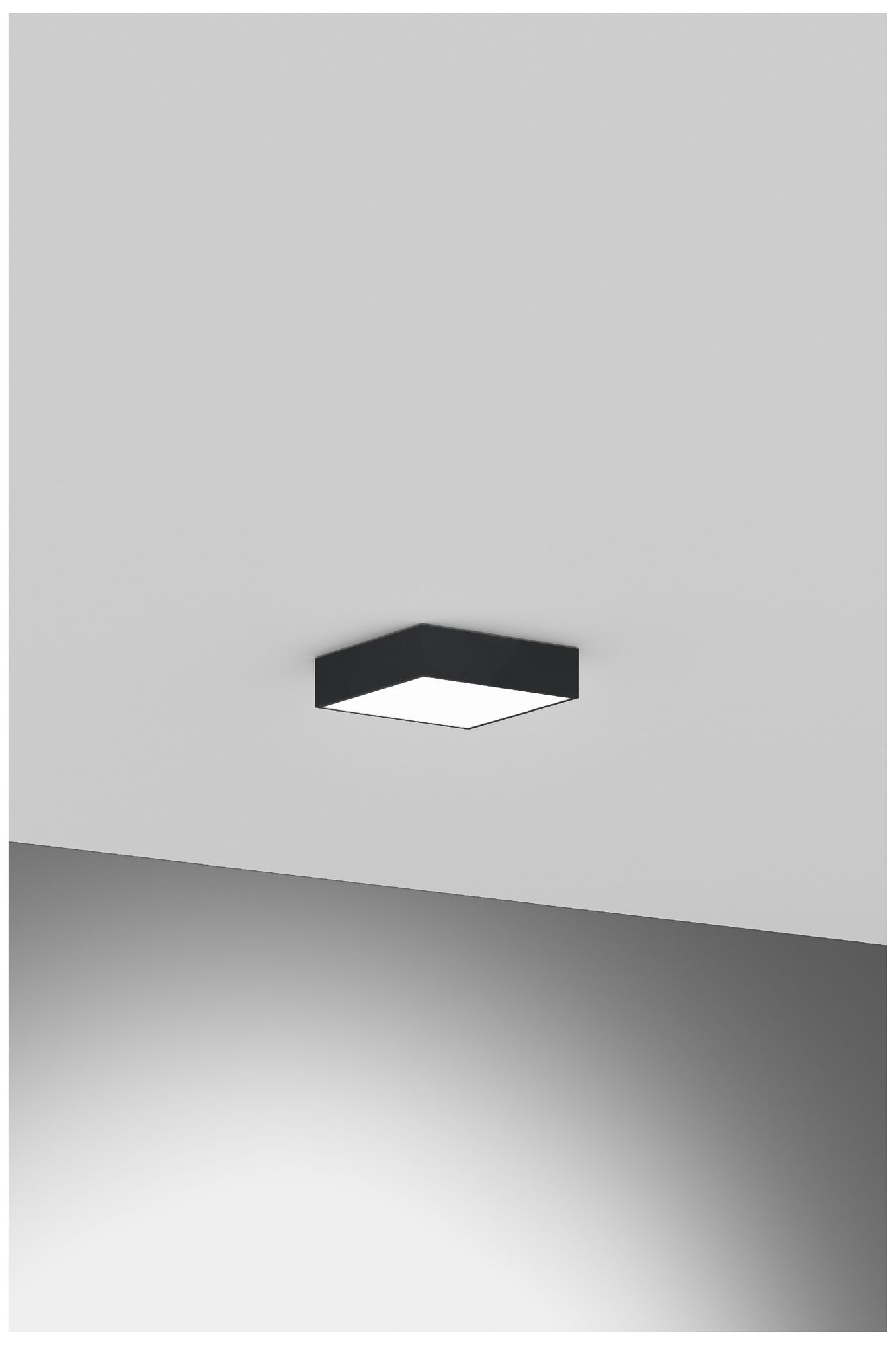 Image 2 Jazz 12" Wide Black Square Surface Mount - Direct more views
