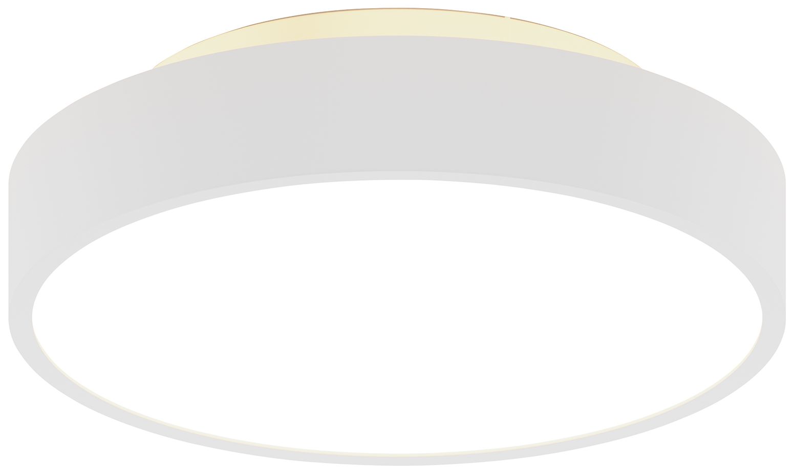 Jazz 12" Wide White Round Surface Mount - Direct/Indirect