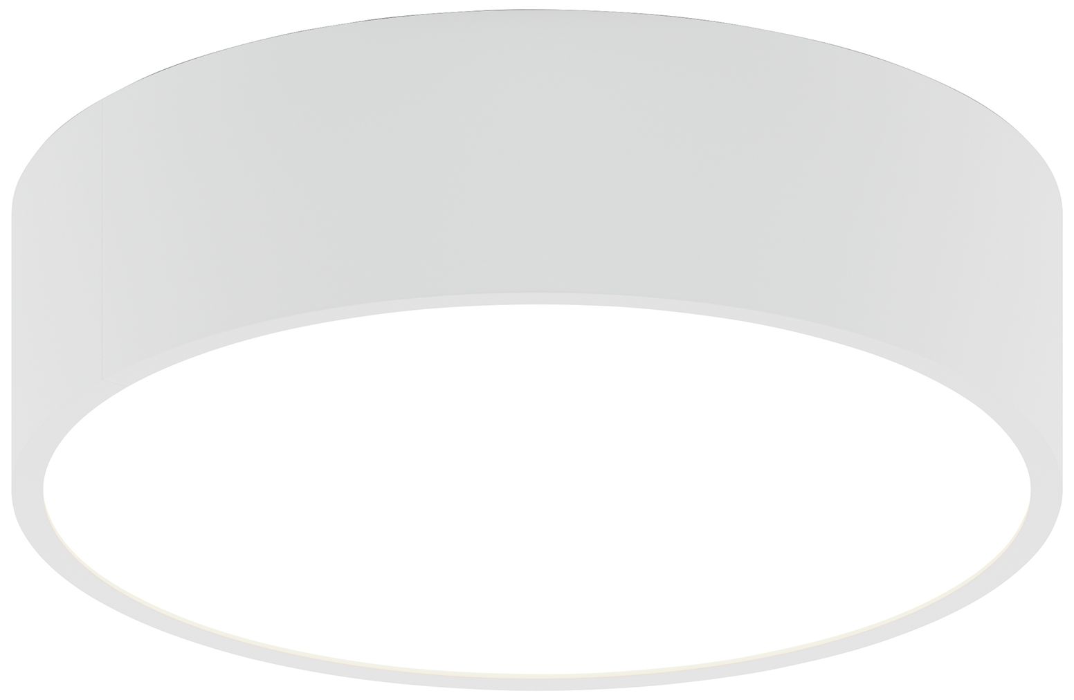 Jazz 12" Wide White Round Surface Mount - Direct