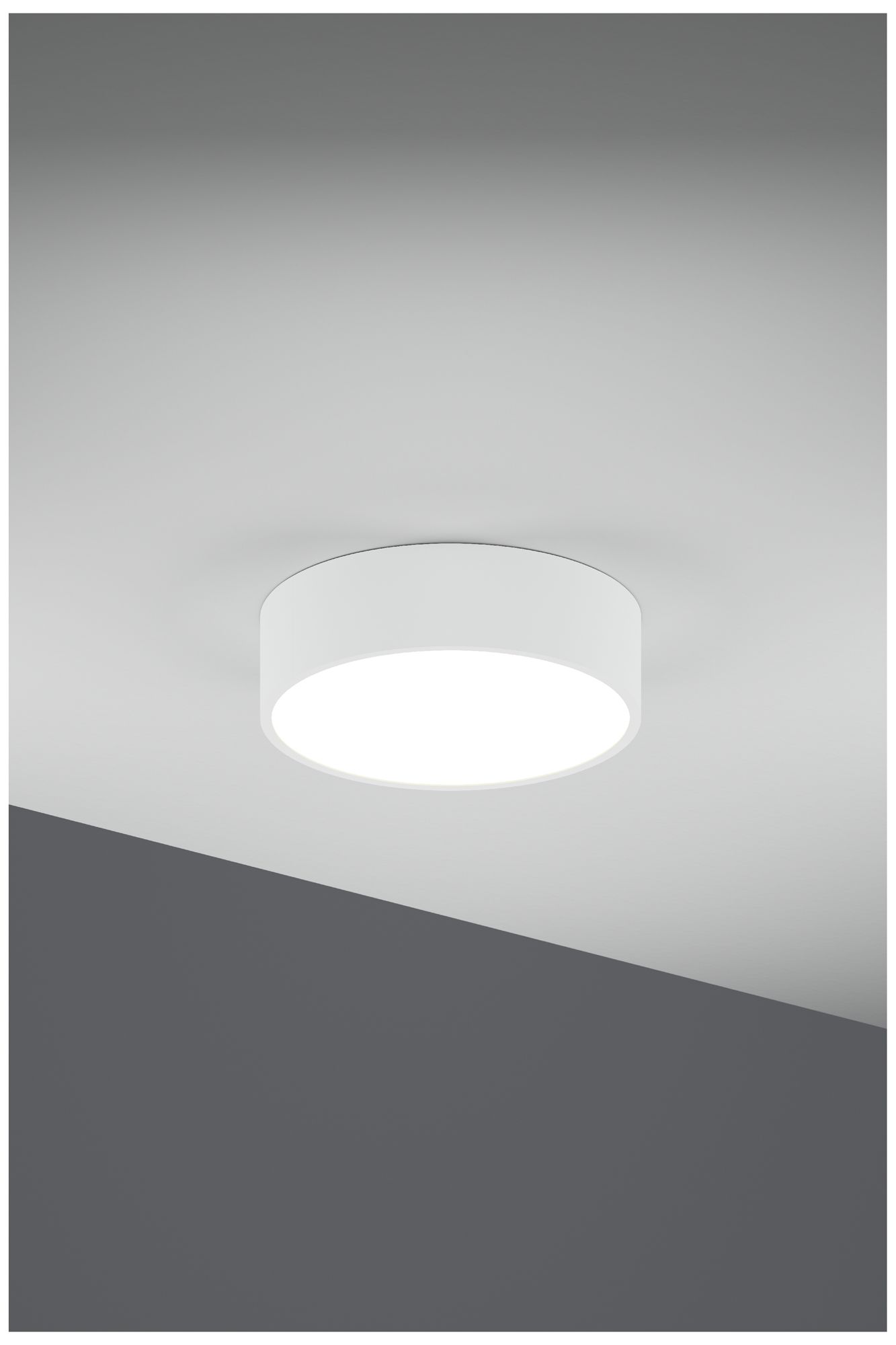 Image 2 Jazz 12" Wide White Round Surface Mount - Direct more views