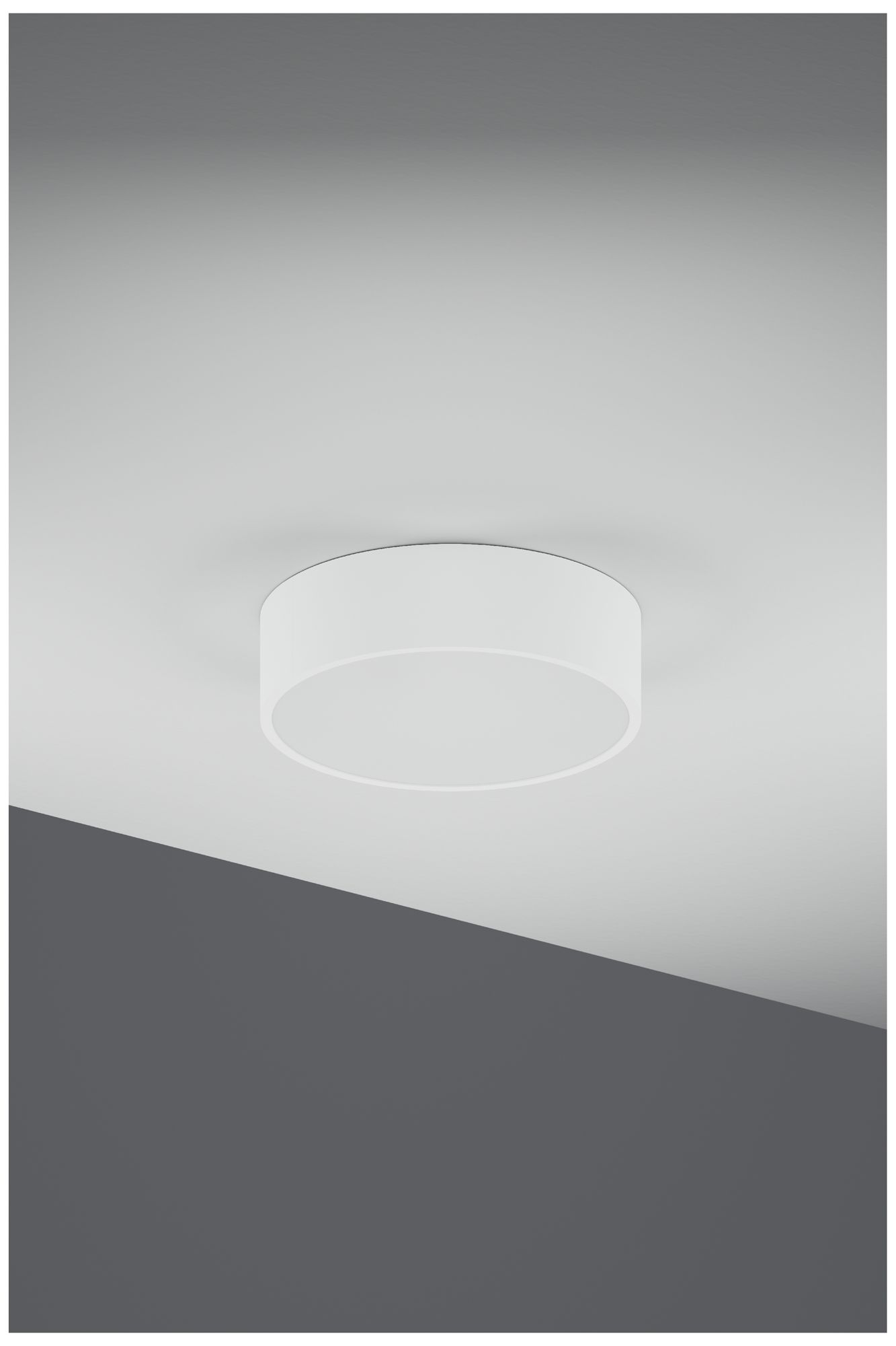 Image 3 Jazz 12" Wide White Round Surface Mount - Direct more views