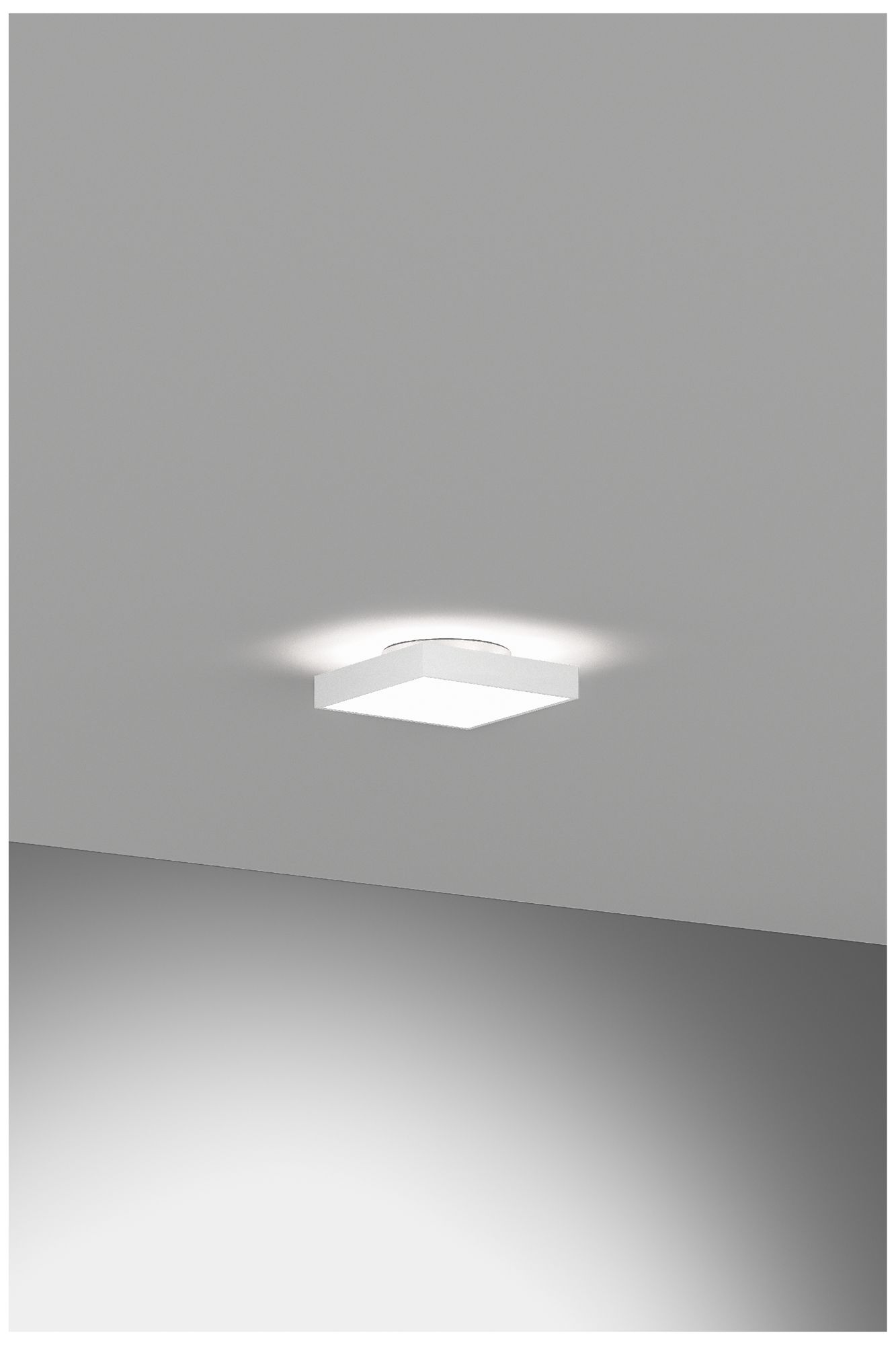 Image 2 Jazz 12" Wide White Square Surface Mount - Direct/Indirect more views