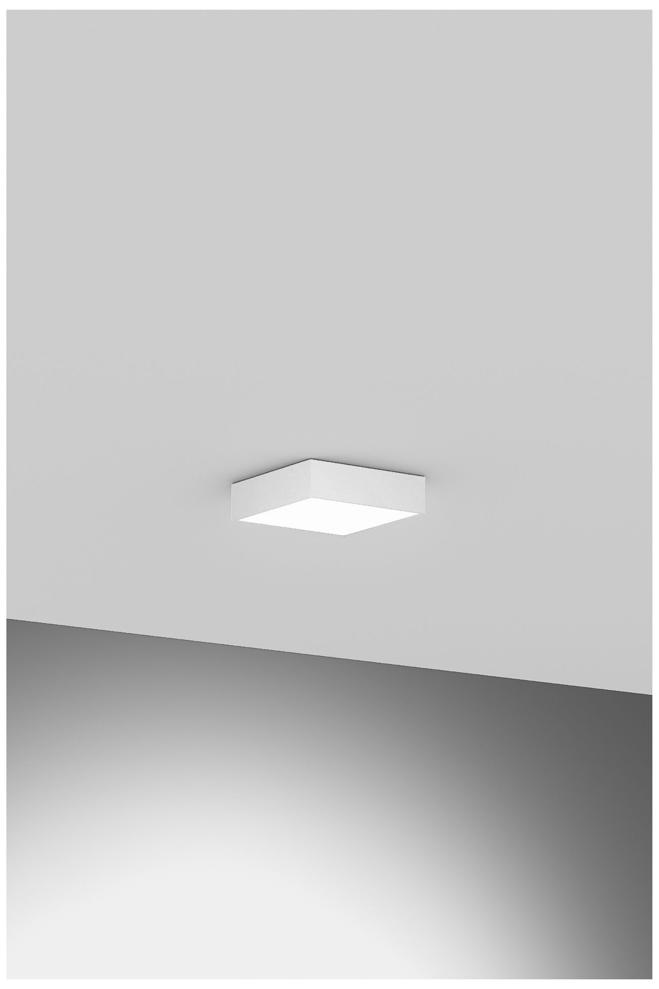 Image 2 Jazz 12" Wide White Square Surface Mount - Direct more views