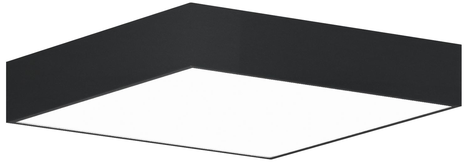Jazz 15.6" Wide Black Square Surface Mount - Direct