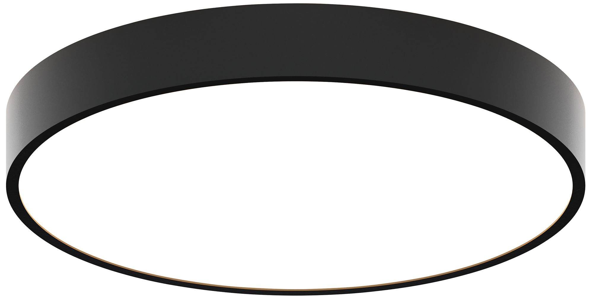 Jazz 16" Wide Black Round Surface Mount - Direct/Indirect