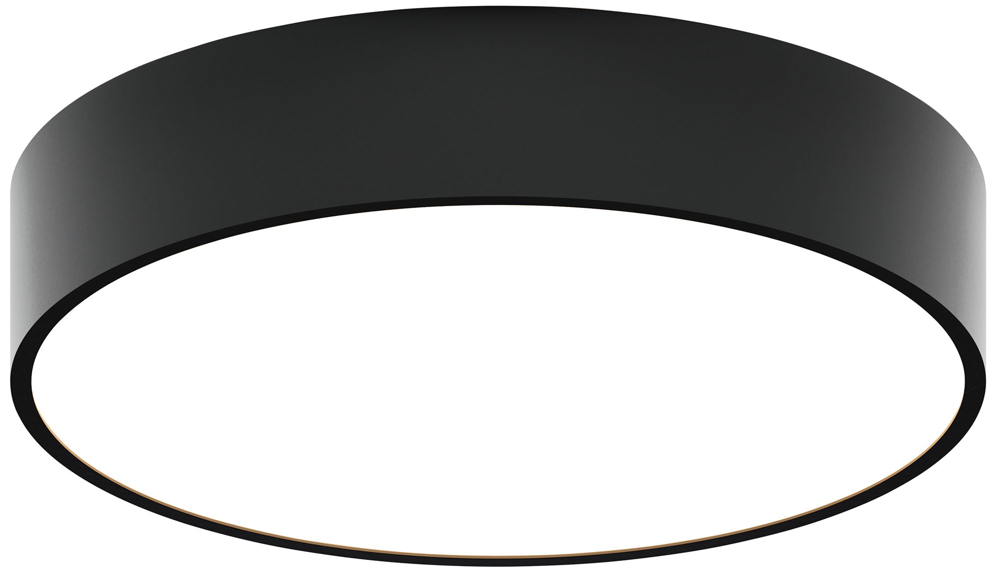 Jazz 16" Wide Black Round Surface Mount - Direct