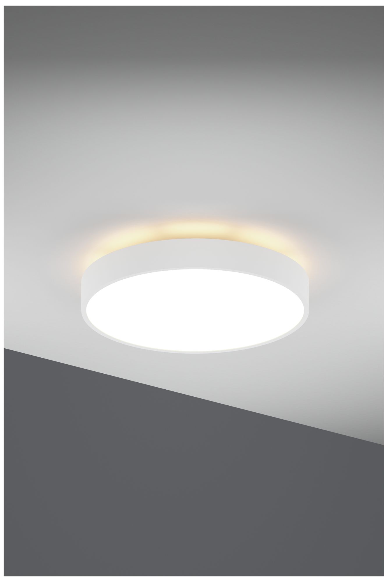 Image 2 Jazz 16" Wide White Round Surface Mount - Direct/Indirect more views