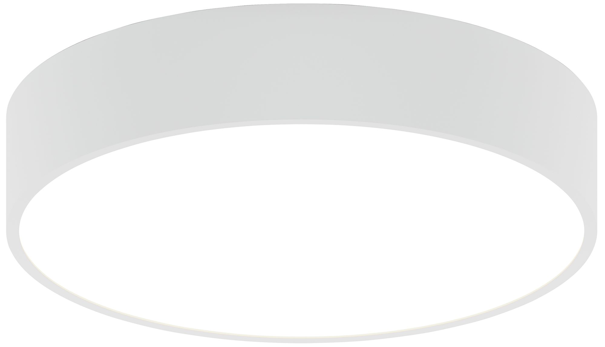 Jazz 16" Wide White Round Surface Mount - Direct