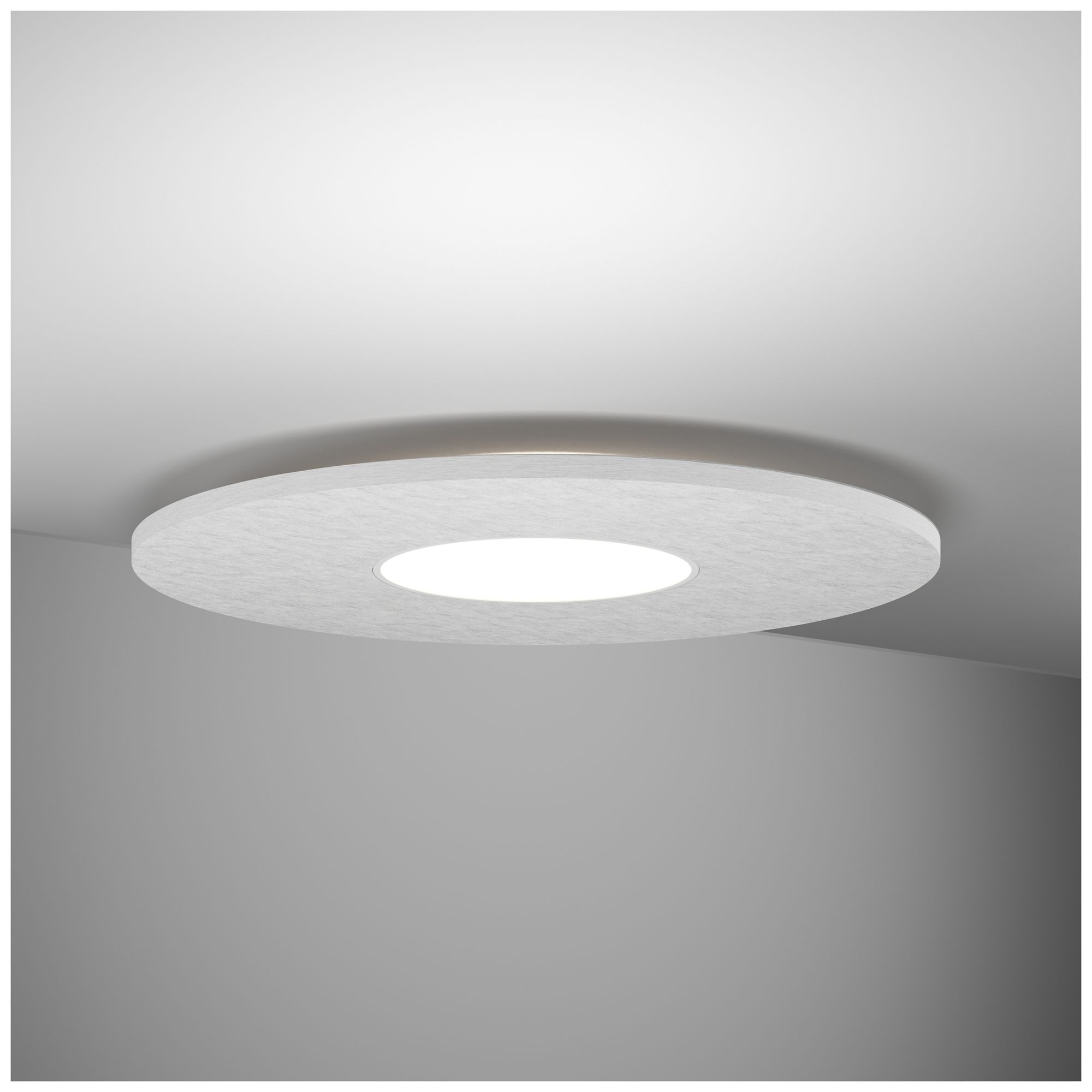 Image 2 Jazz 16" W Acoustic White Round LED Surface Ceiling Light - Direct/Indirect more views