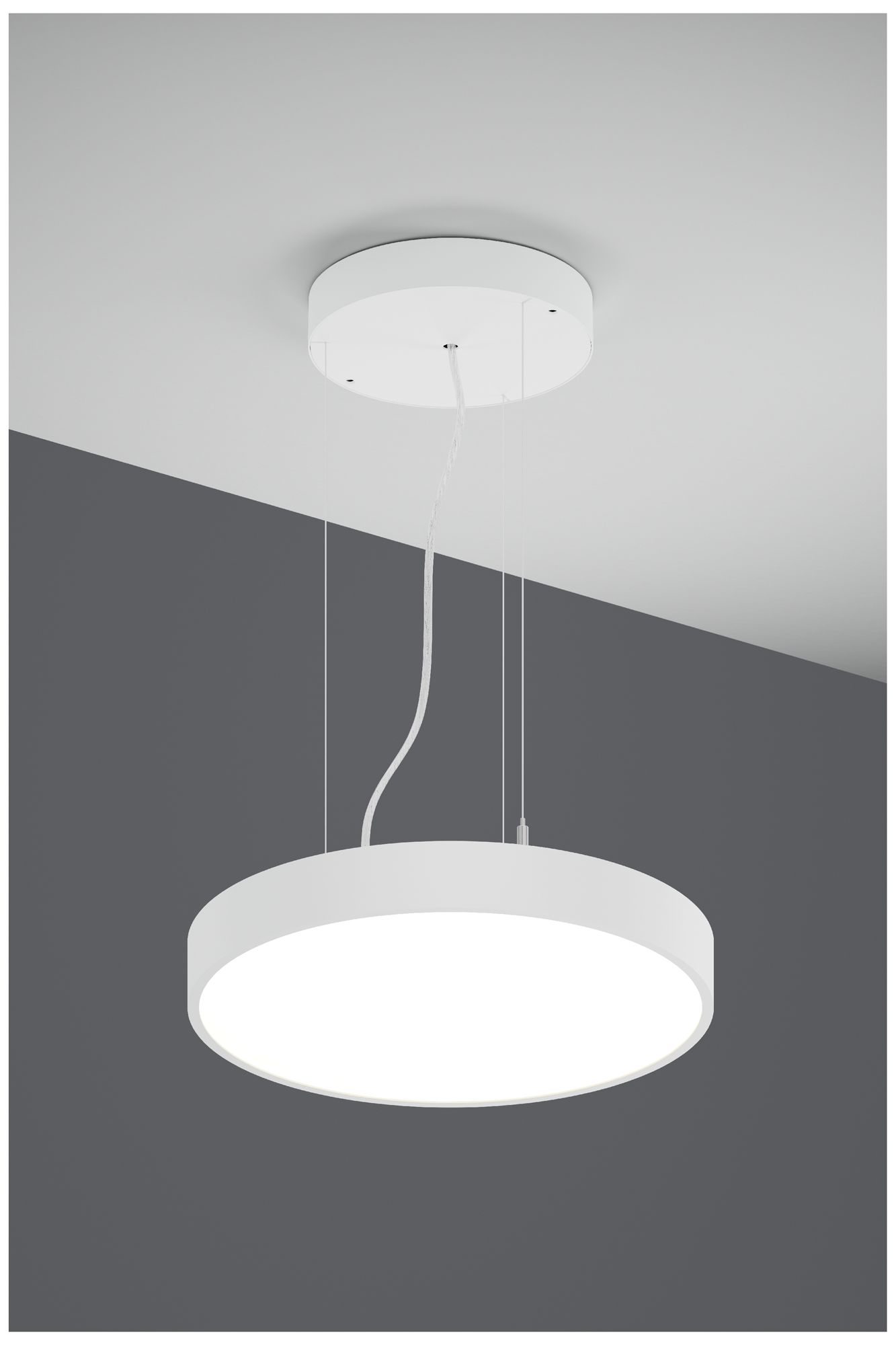 Image 2 Jazz 16" Wide White Round LED Pendant - Direct more views