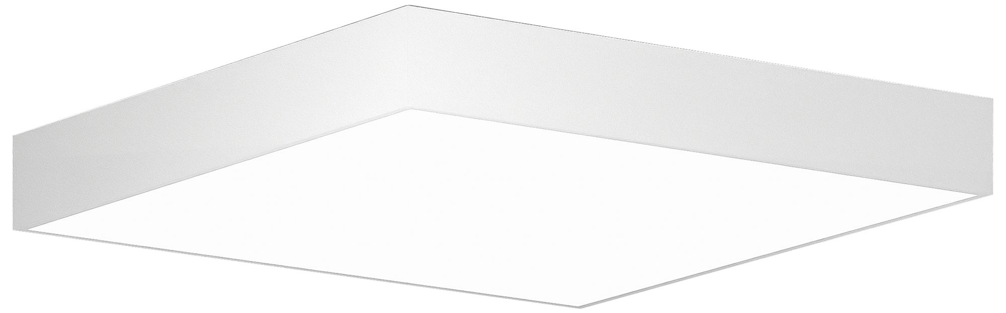 Jazz 22" Wide White Square LED Surface Mount - Direct