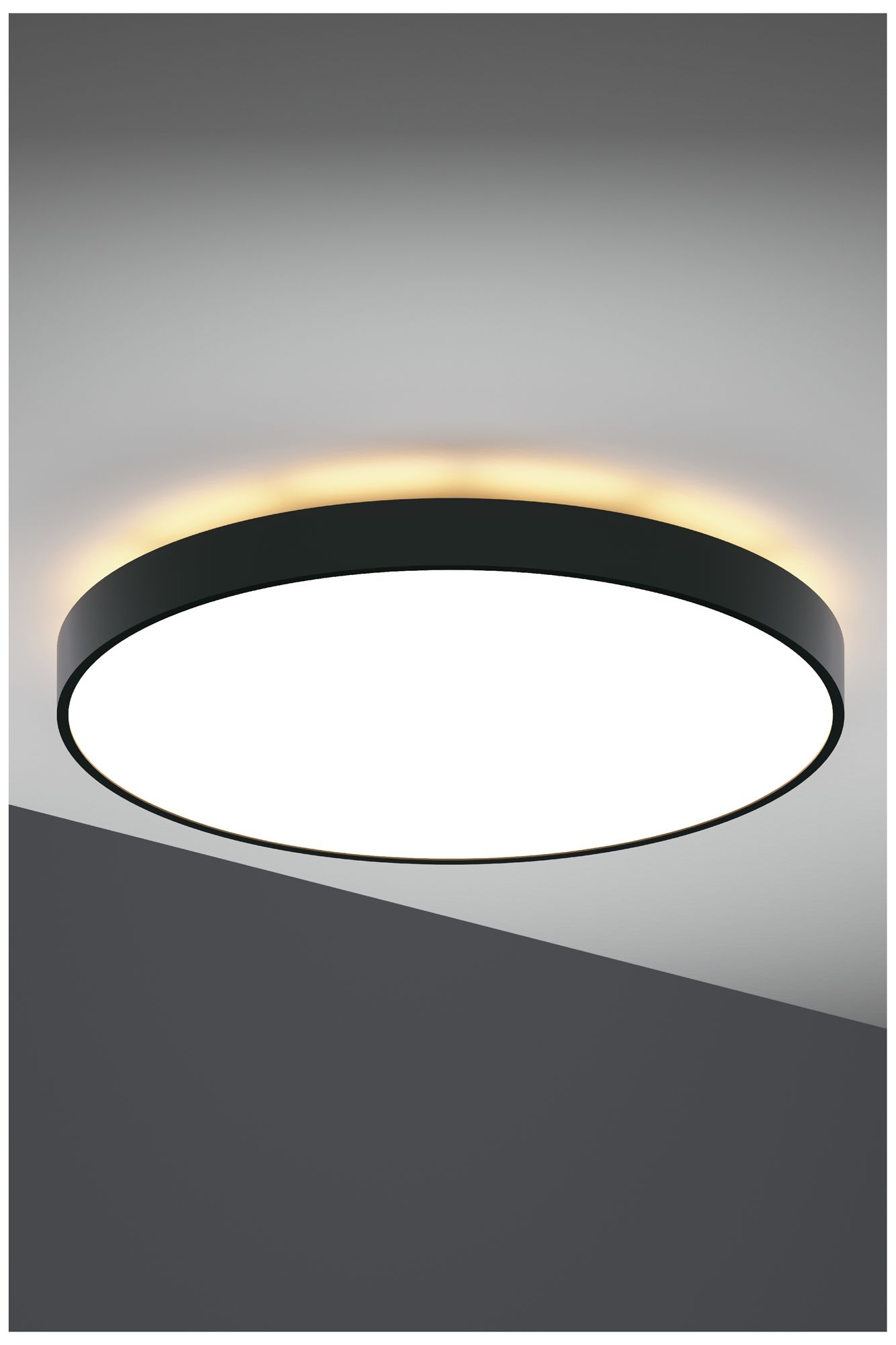 Image 2 Jazz 24" Wide Black Round Surface Mount - Direct/Indirect more views