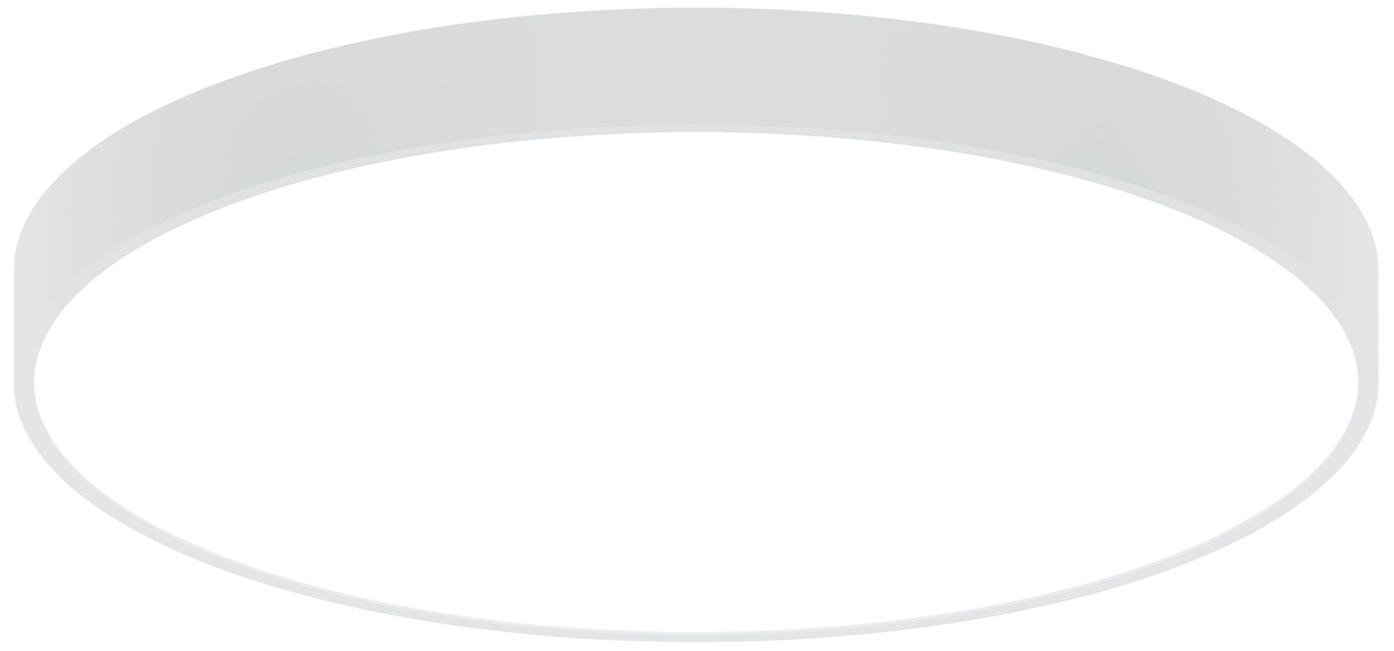 Jazz 24" Wide White Round Surface Mount - Direct/Indirect
