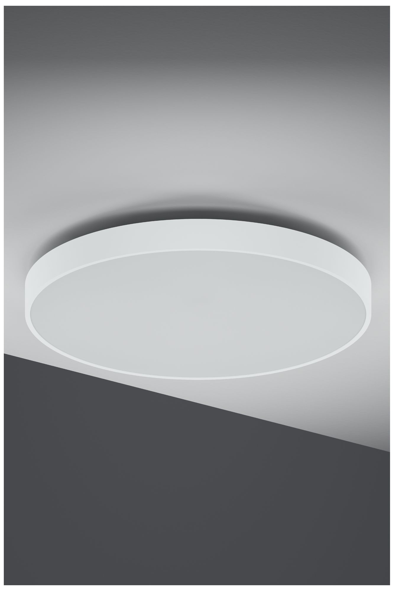Image 3 Jazz 24" Wide White Round Surface Mount - Direct/Indirect more views