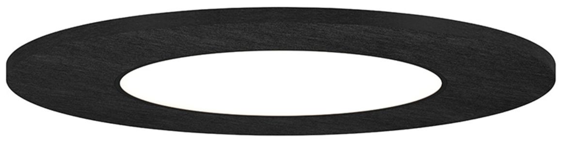 Jazz 24" W Acoustic Black Round LED Surface Ceiling Light - Direct