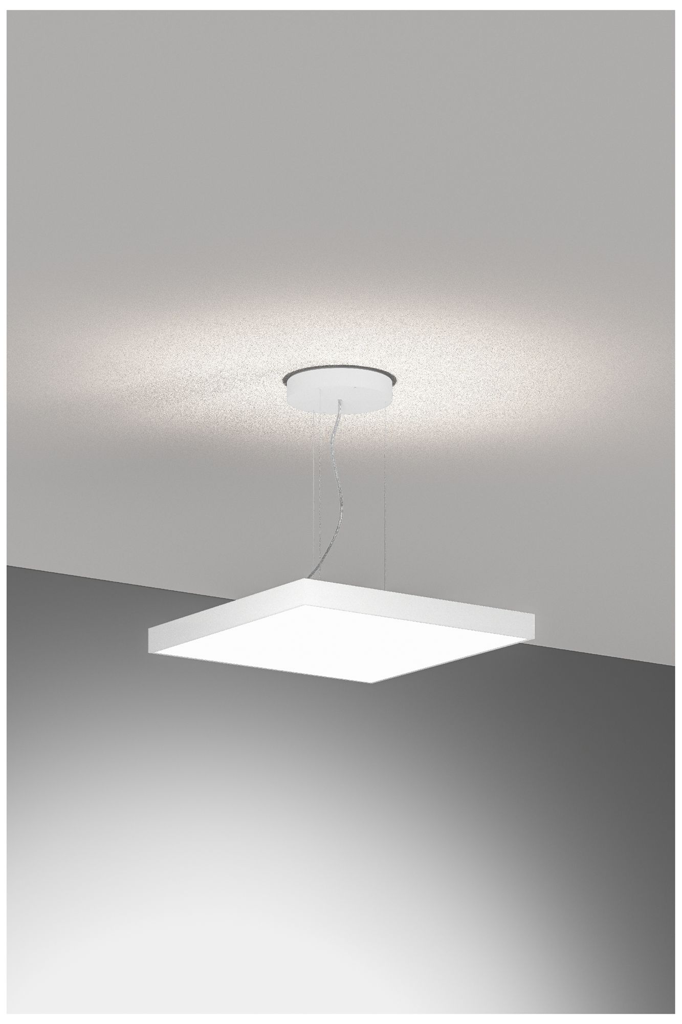 Image 2 Jazz 24" Wide White Round LED Pendant - Direct/Indirect more views