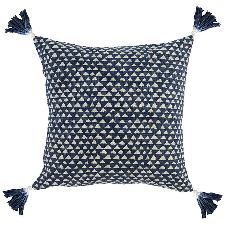 Image 1 Jazz Indigo Blue Screen Print 20" Square Decorative Pillow