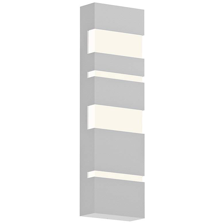 Image 1 Jazz Notes 21" High Textured White LED Outdoor Wall Light